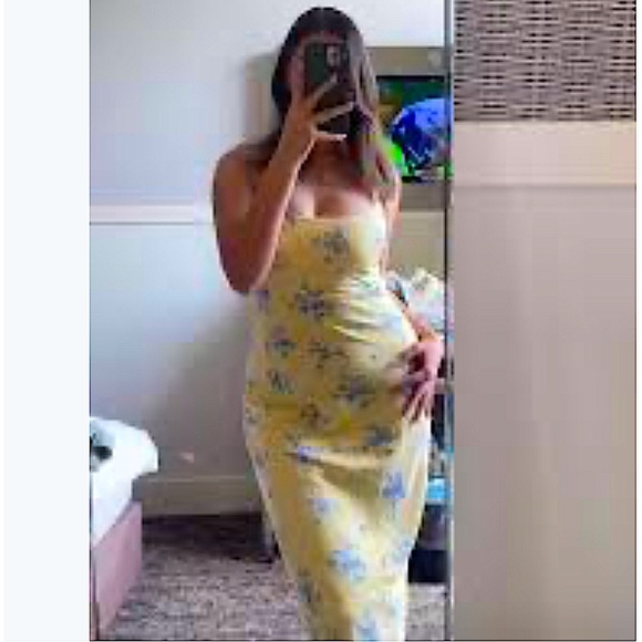 Yellow floral dress from ASOS, never worn - Picture 7 of 8